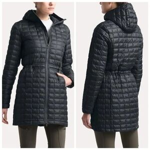 North face Long Sleeve Quilted Hooded Parka size small